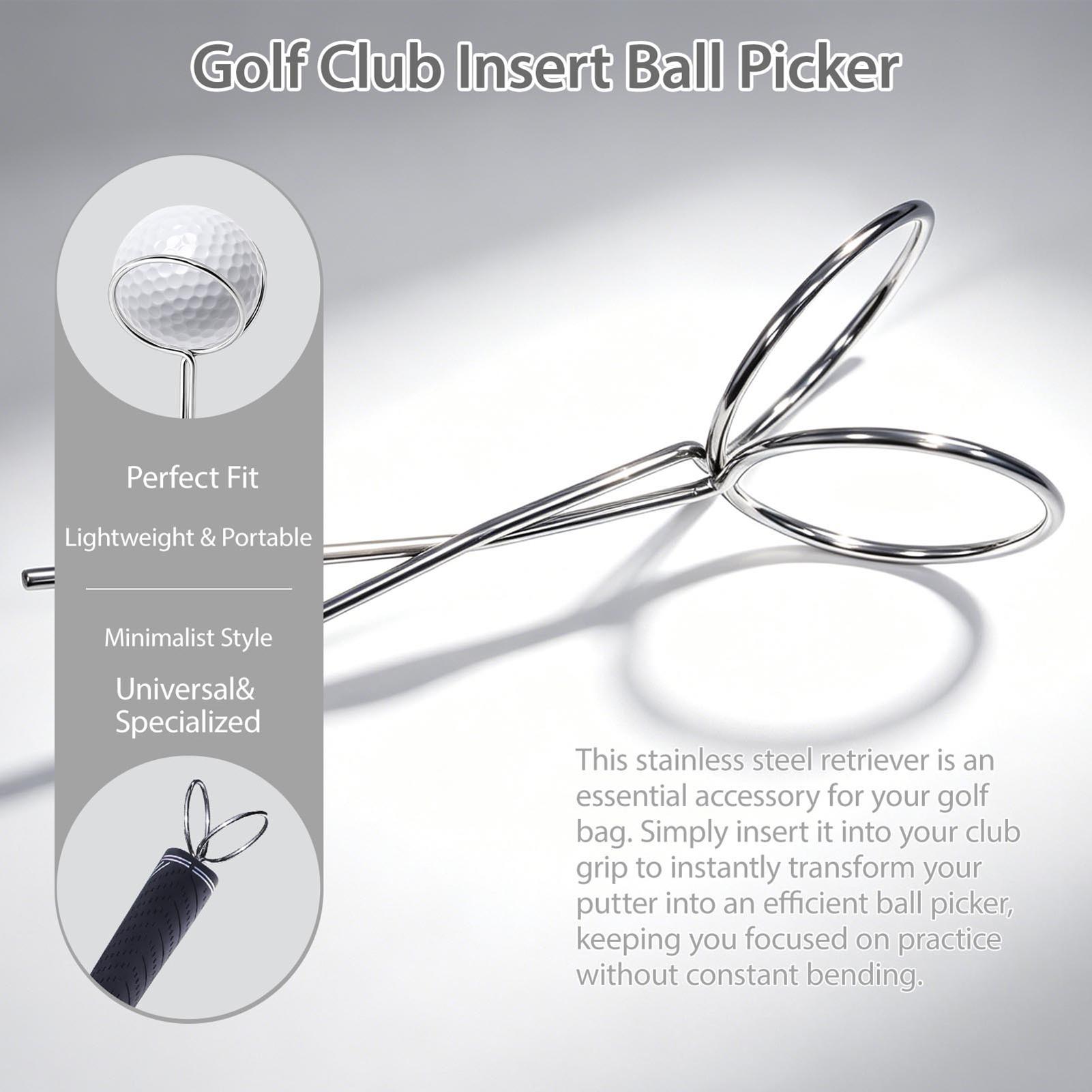 Golf Putter - Recogedor de pelotas de golf portátil,